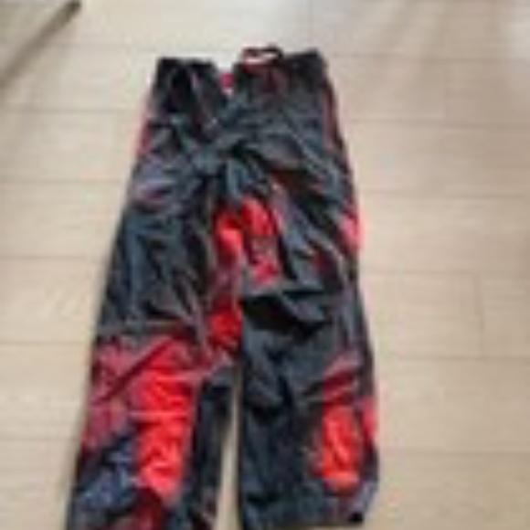 Serapis Red and Grey Jeans with belt - Picture 2 of 4